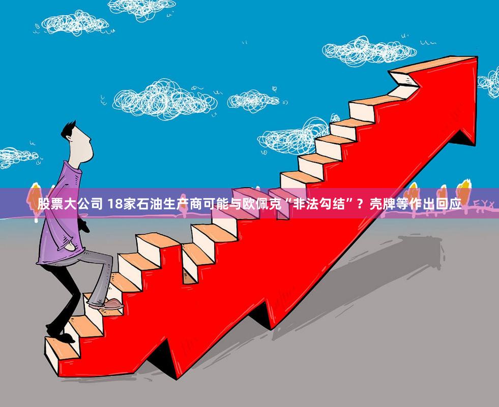 股票大公司 18家石油生产商可能与欧佩克“非法勾结”？壳牌等作出回应